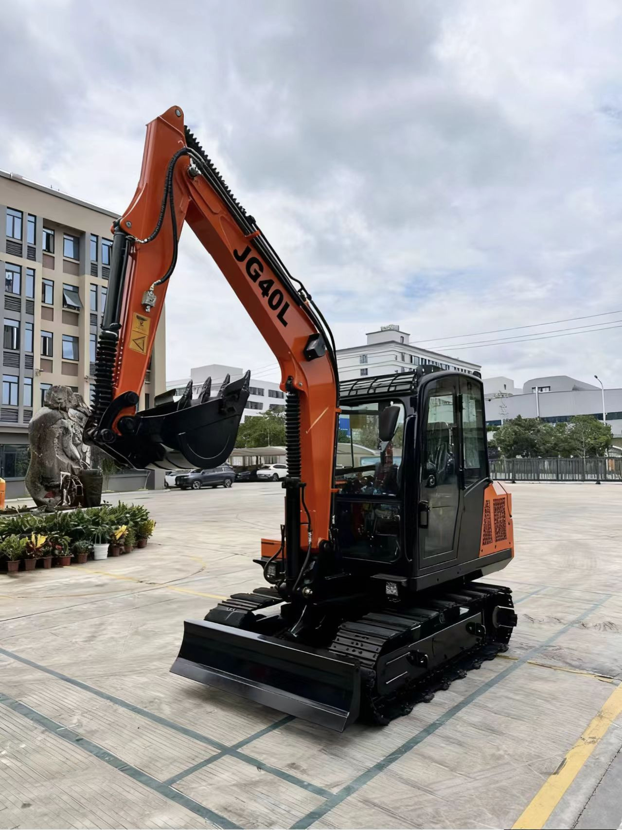 JG40L 4.2 Ton Compact Crawler Excavator 3115mm Dig Depth 30kw Engine 360 Degree Rotation