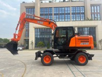 JG150S Wheeled Excavator, Heavy-Duty Machinery with Cummins Engine & 0.56m³ Bucket for Efficient Digging