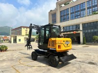 JG50S Compact Wheel Excavator 2380mm Dig Depth 5480mm Dump Height High Maneuverability