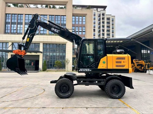 JG120S Wheeled Excavator, Customizable Construction Machinery with Yuchai Engine & 0.36m³ Bucket Capacity