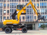 Excavating Machinery 8.5ton Hydraulic Wheeled Mini customizable Excavator From China JG100Z  for Sale
