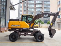 JG75S 6.5 Ton Wheeled Excavator with 3300mm Dig Depth and 48kw Engine