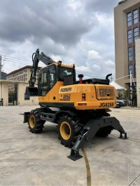 JG8288 Wheeled Hydraulic Excavator,Construction Machinery with Large Tires for Efficient Digging & Earthmoving