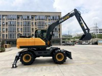 JG8288 Wheeled Hydraulic Excavator,Construction Machinery with Large Tires for Efficient Digging & Earthmoving