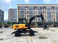 JG50S Compact Wheel Excavator 2380mm Dig Depth 5480mm Dump Height High Maneuverability