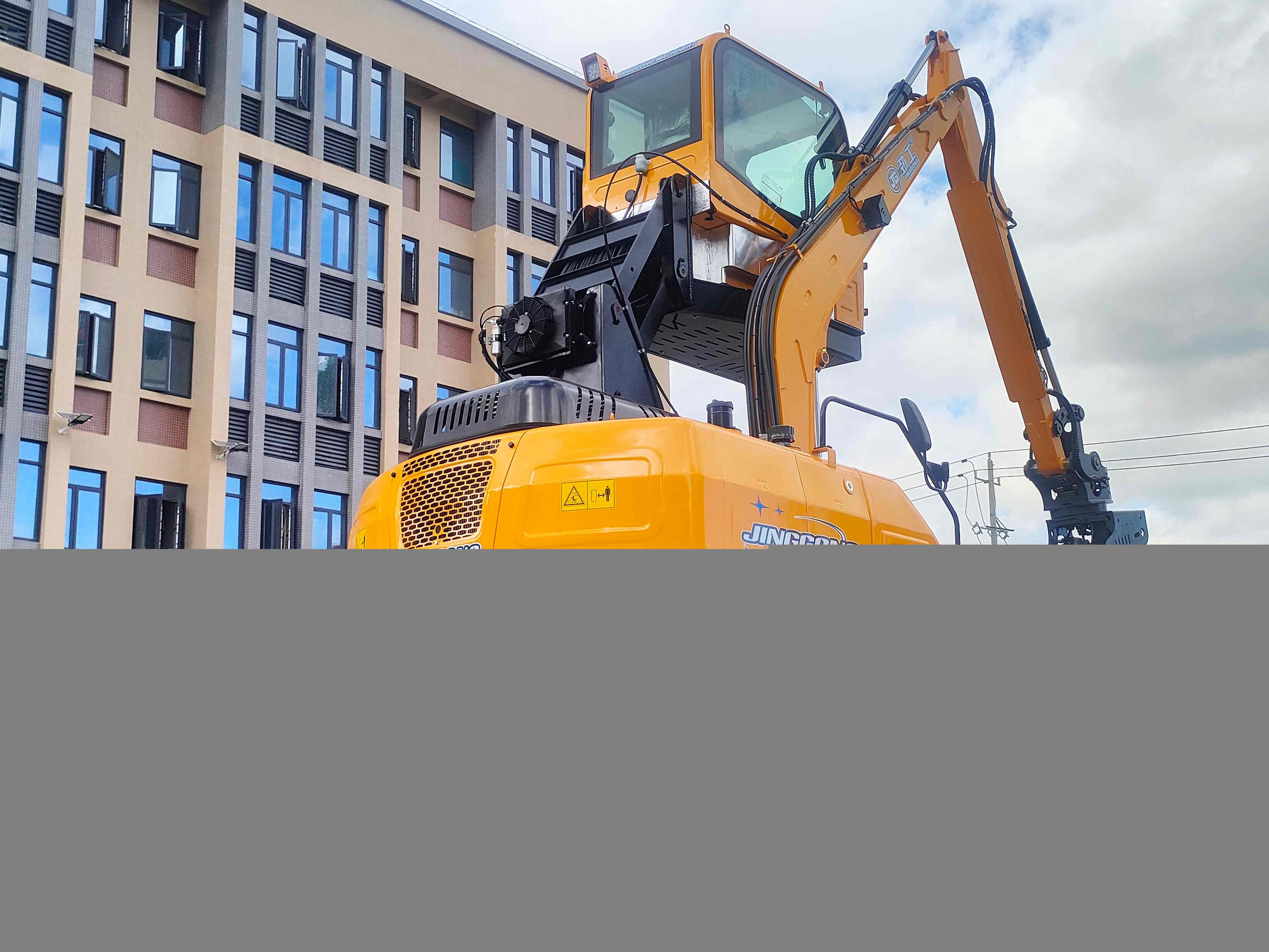 Excavating Machinery 8.5ton Hydraulic Wheeled Mini customizable Excavator From China JG100Z  for Sale