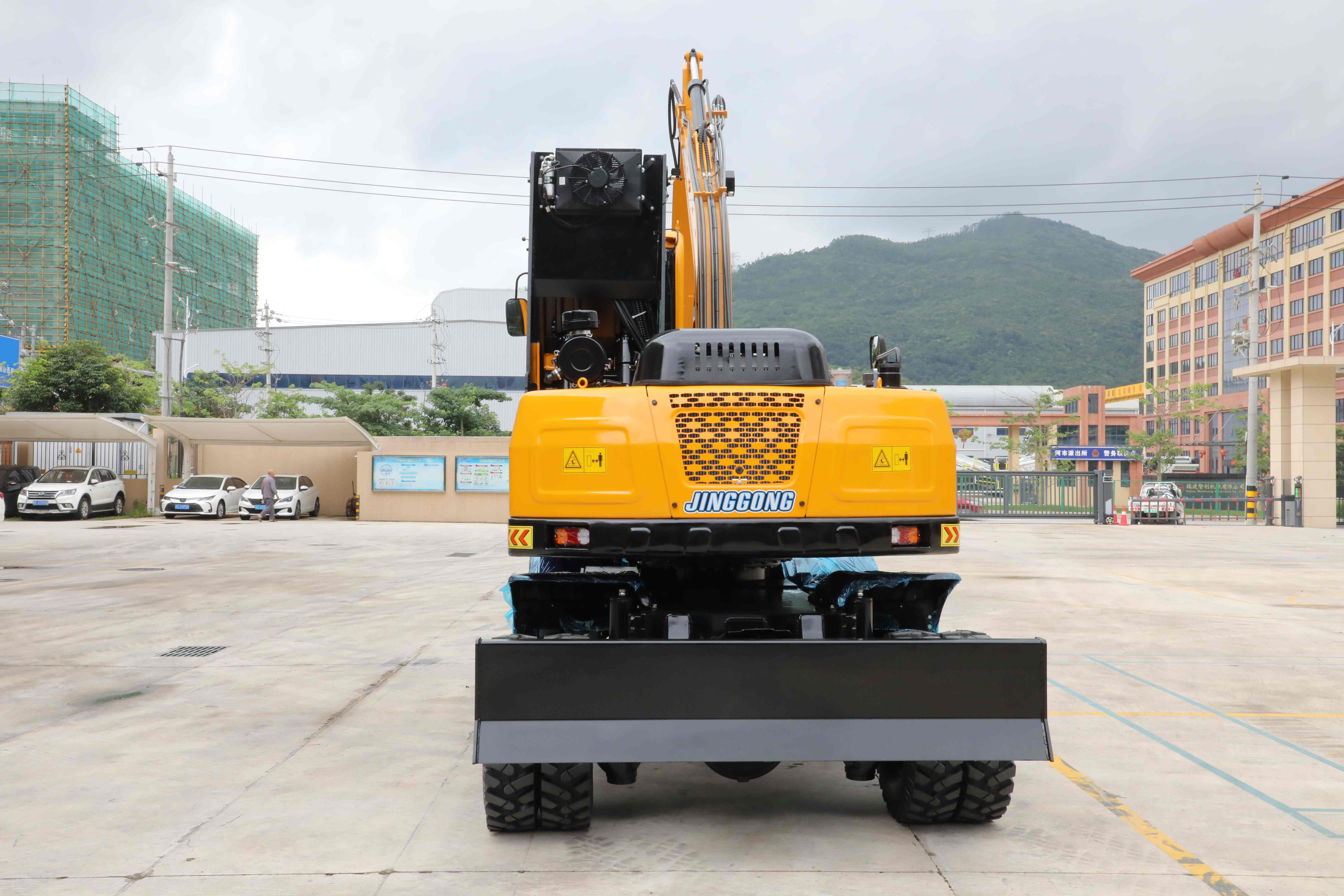 JG100Z 9 Ton Material Trimming Machine with 1800mm Lift Cab 360° Rotation 66kw Engine