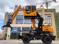 Excavating Machinery 8.5ton Hydraulic Wheeled Mini customizable Excavator From China JG100Z  for Sale
