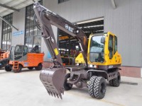 JG75S 6.5 Ton Wheeled Excavator with 3300mm Dig Depth and 48kw Engine